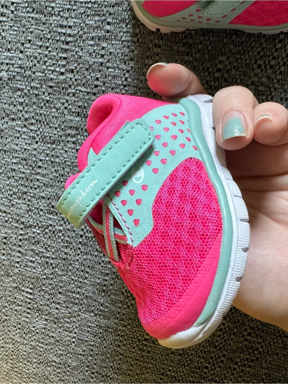infant girl shoes bundle - baby gap booties and champion sneakers
